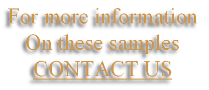 For more information
On these samples
CONTACT US